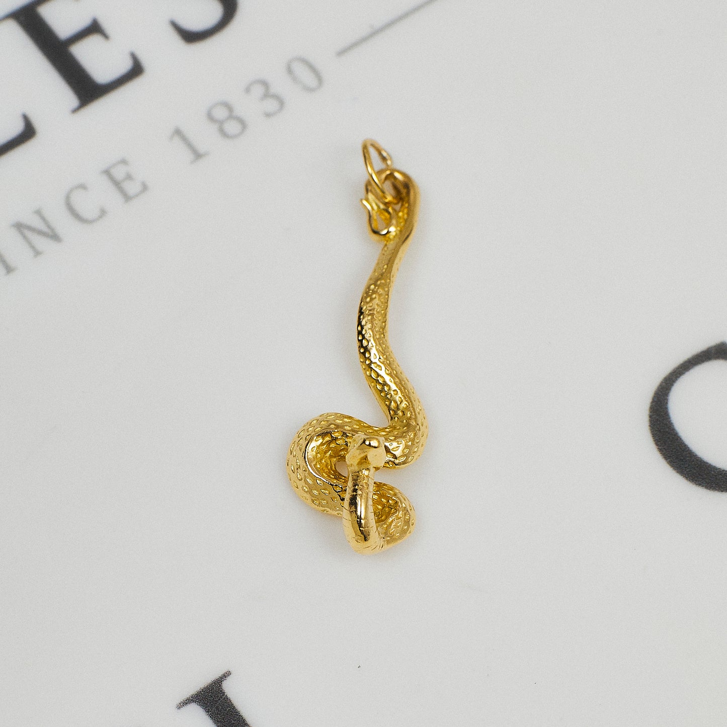 Pre-Owned 9ct Gold Snake Pendant