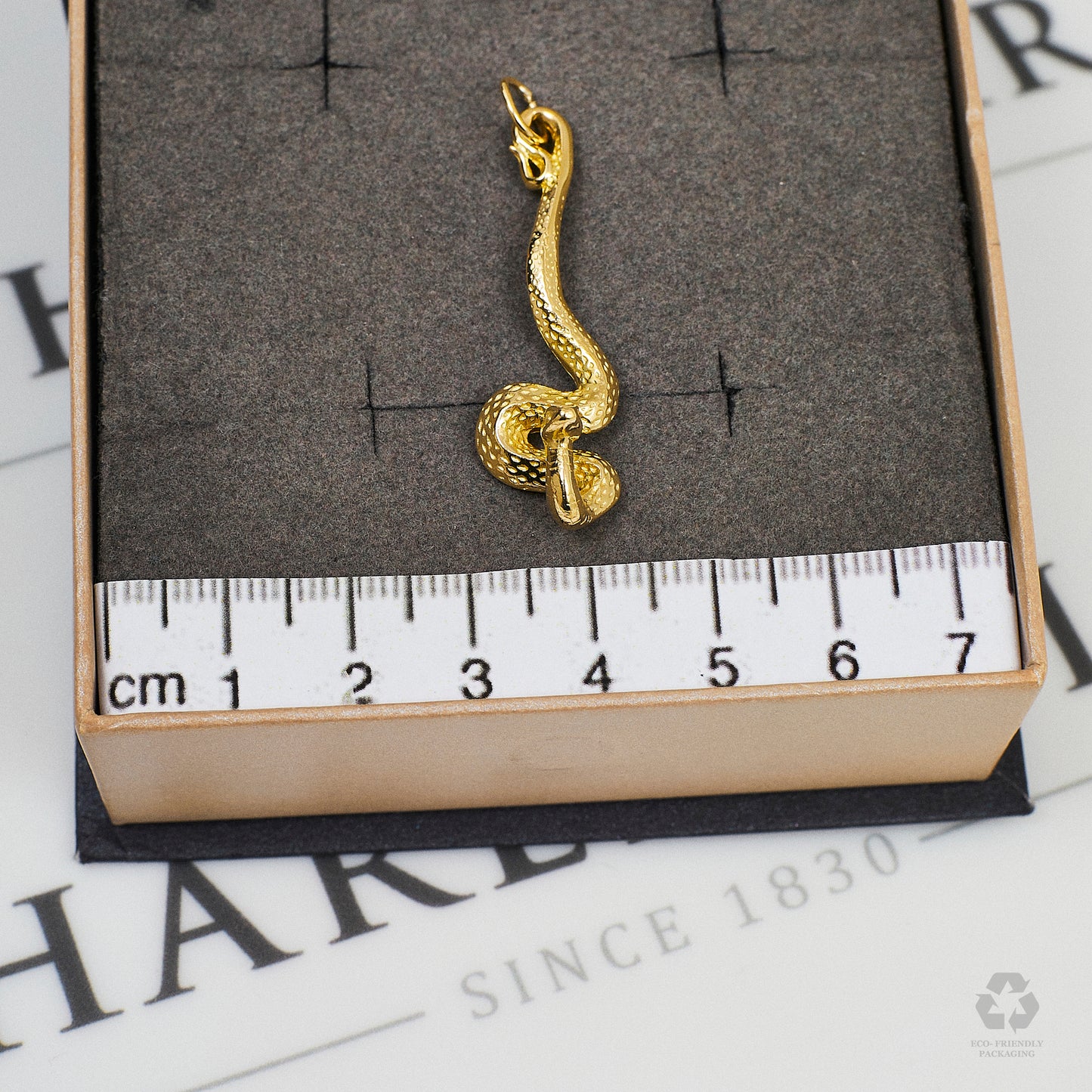 Pre-Owned 9ct Gold Snake Pendant