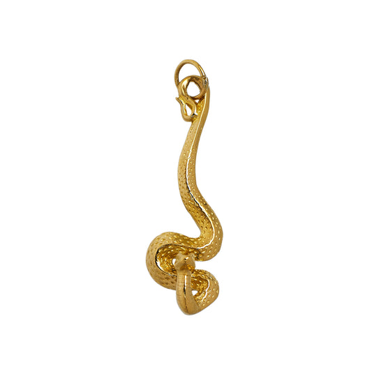 Pre-Owned 9ct Gold Snake Pendant