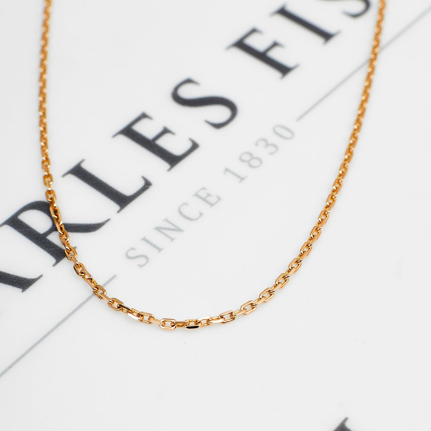 Pre-Owned 9ct Gold Trace Chain Necklace 18 Inch