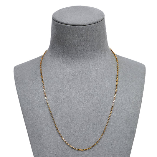 Pre-Owned 9ct Gold Trace Chain Necklace 18 Inch
