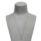 Pre-Owned 9ct White Gold CZ Pendant Necklace & Earrings SET