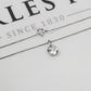 Pre-Owned 9ct White Gold CZ Pendant Necklace & Earrings SET