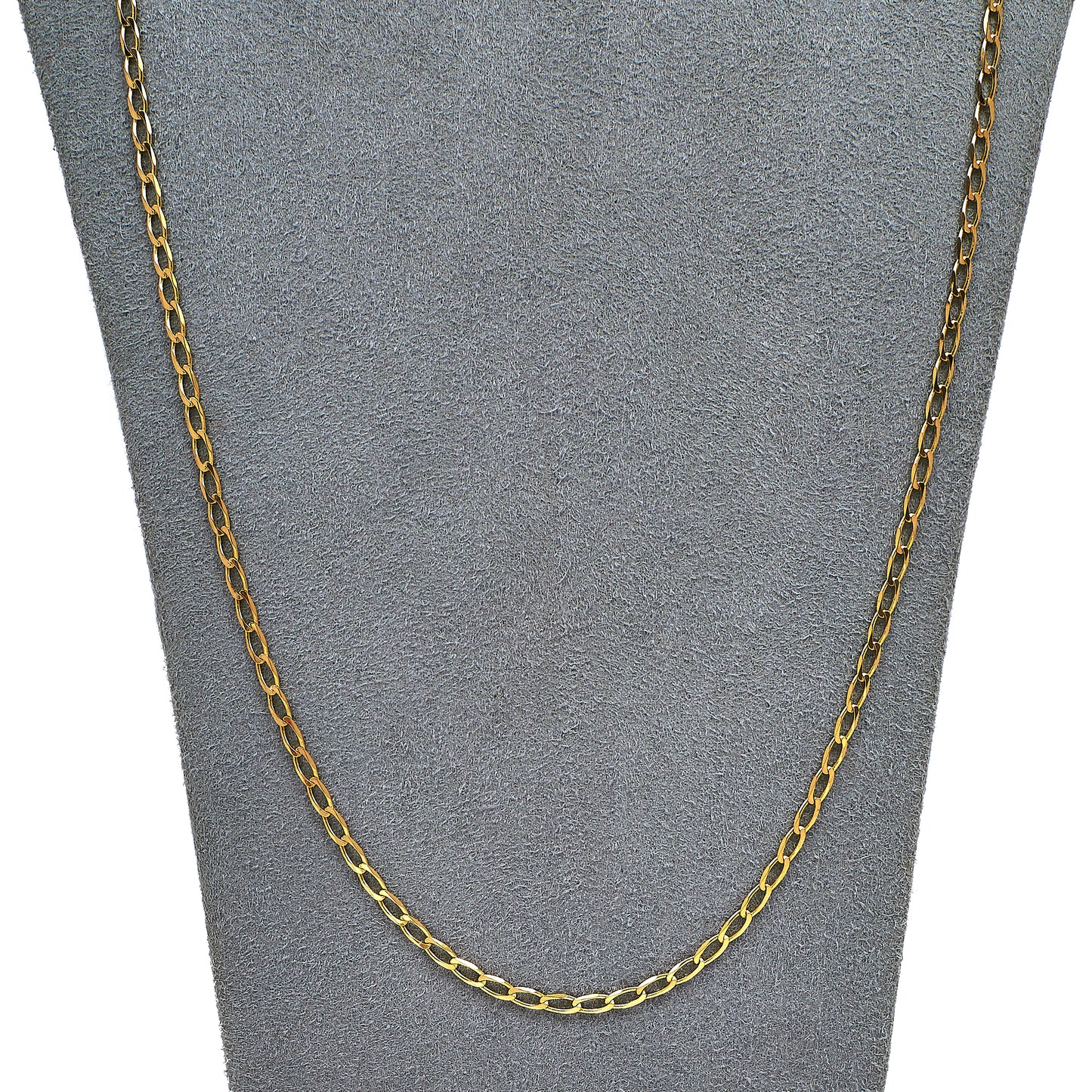Pre-Owned 9ct Gold Curb Chain Necklace 28 Inch