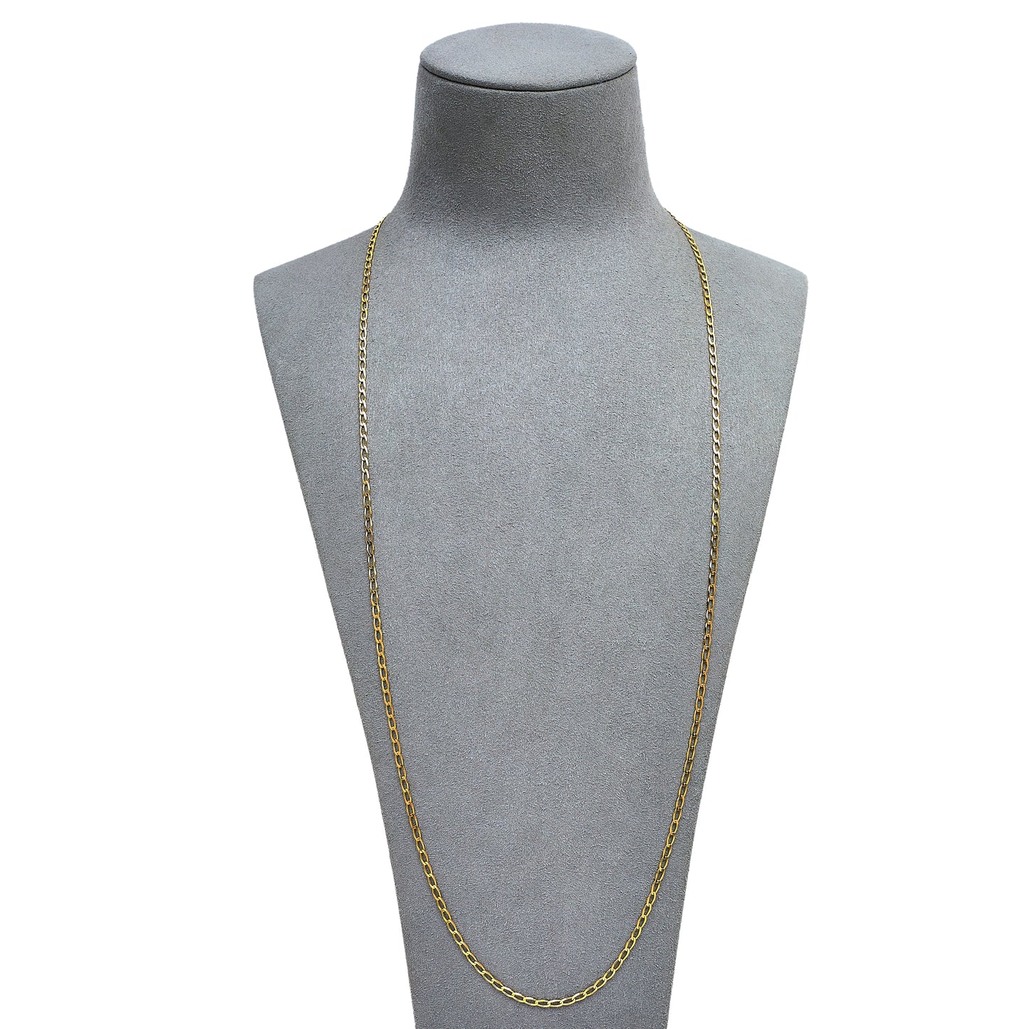 Pre-Owned 9ct Gold Curb Chain Necklace 28 Inch