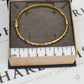 Pre-Owned 9ct Gold Tricolor Hinged Bangle