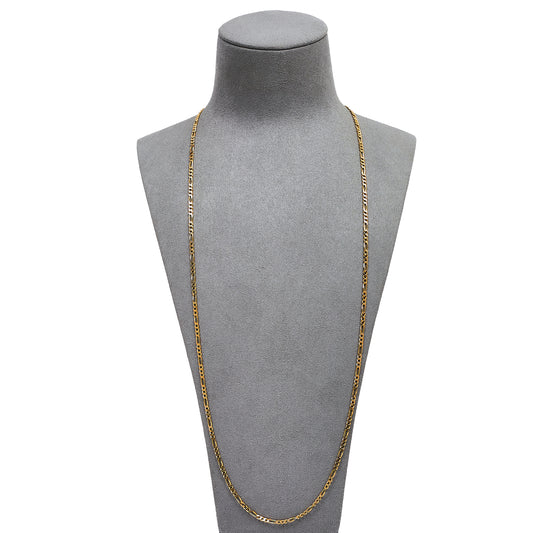 Pre-Owned 9ct Gold Figaro Chain Necklace 30 Inch