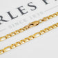 Pre-Owned 9ct Gold Figaro Chain Necklace 22 Inch