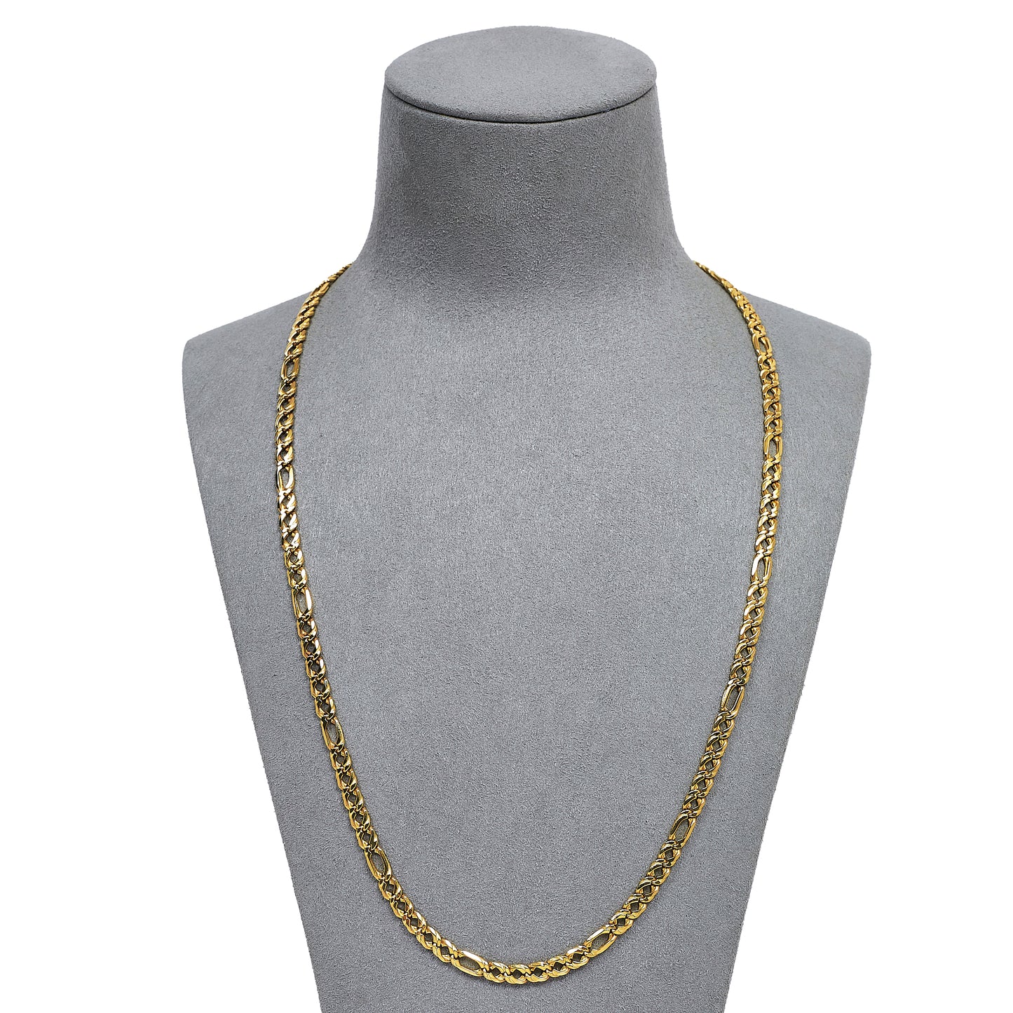 Pre-Owned 9ct Gold Figaro Chain Necklace 22 Inch