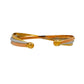 Pre-Owned 18ct Gold Tricolor 3 Row Torque Bangle