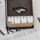 Pre-Owned 9ct White Gold 5 Diamond Cutout Ring Size J