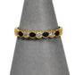 Pre-Owned 18ct Gold Diamond & Sapphire Ring Size N