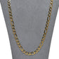 Pre-Owned 9ct Gold Figaro Chain Necklace 24 Inch