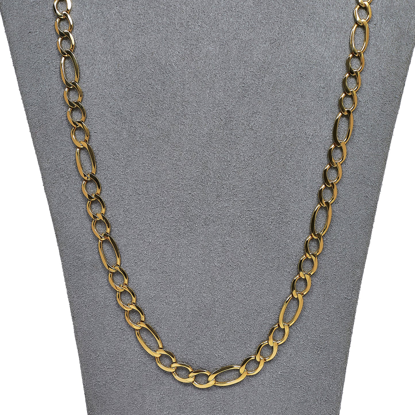 Pre-Owned 9ct Gold Figaro Chain Necklace 24 Inch
