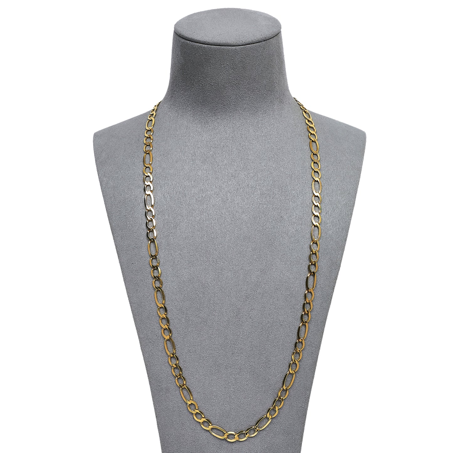 Pre-Owned 9ct Gold Figaro Chain Necklace 24 Inch