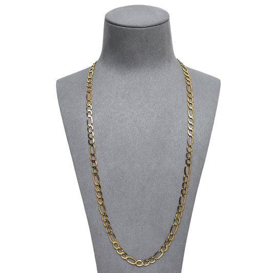 Pre-Owned 9ct Gold Figaro Chain Necklace 24 Inch