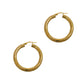 Pre-Owned 9ct Gold Guilloche Twist Design Hoop Earrings