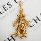 Pre-Owned 9ct Gold Oversized CZ Clown Pendant