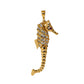 Pre-Owned 9ct Gold CZ Seahorse Pendant