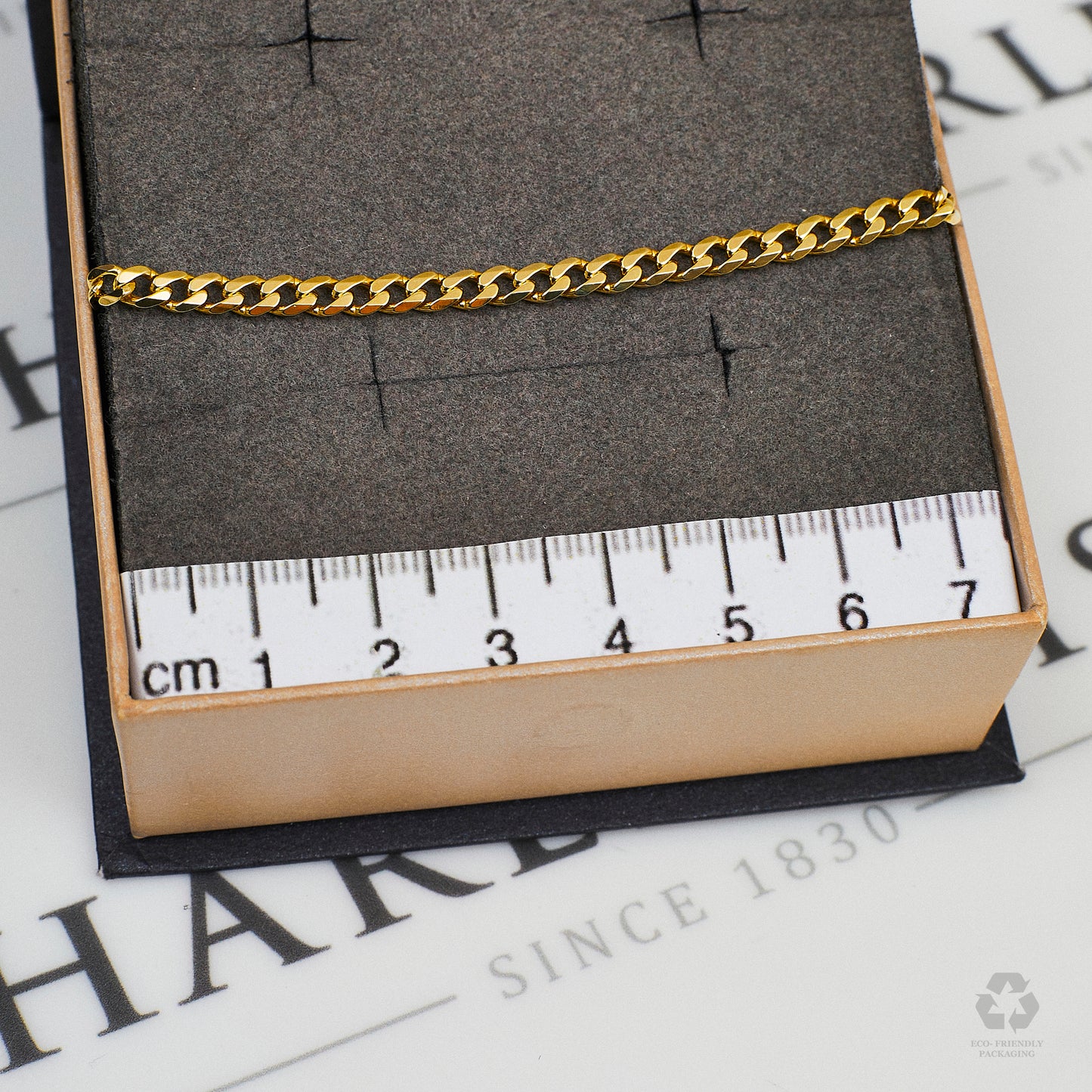 Pre-Owned 9ct Gold Curb Chain Anklet