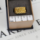 Pre-Owned 9ct Gold 4 Row Shot Ring Size S