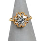 Pre-Owned 18ct Gold Synthetic Stone Dress Ring Size N