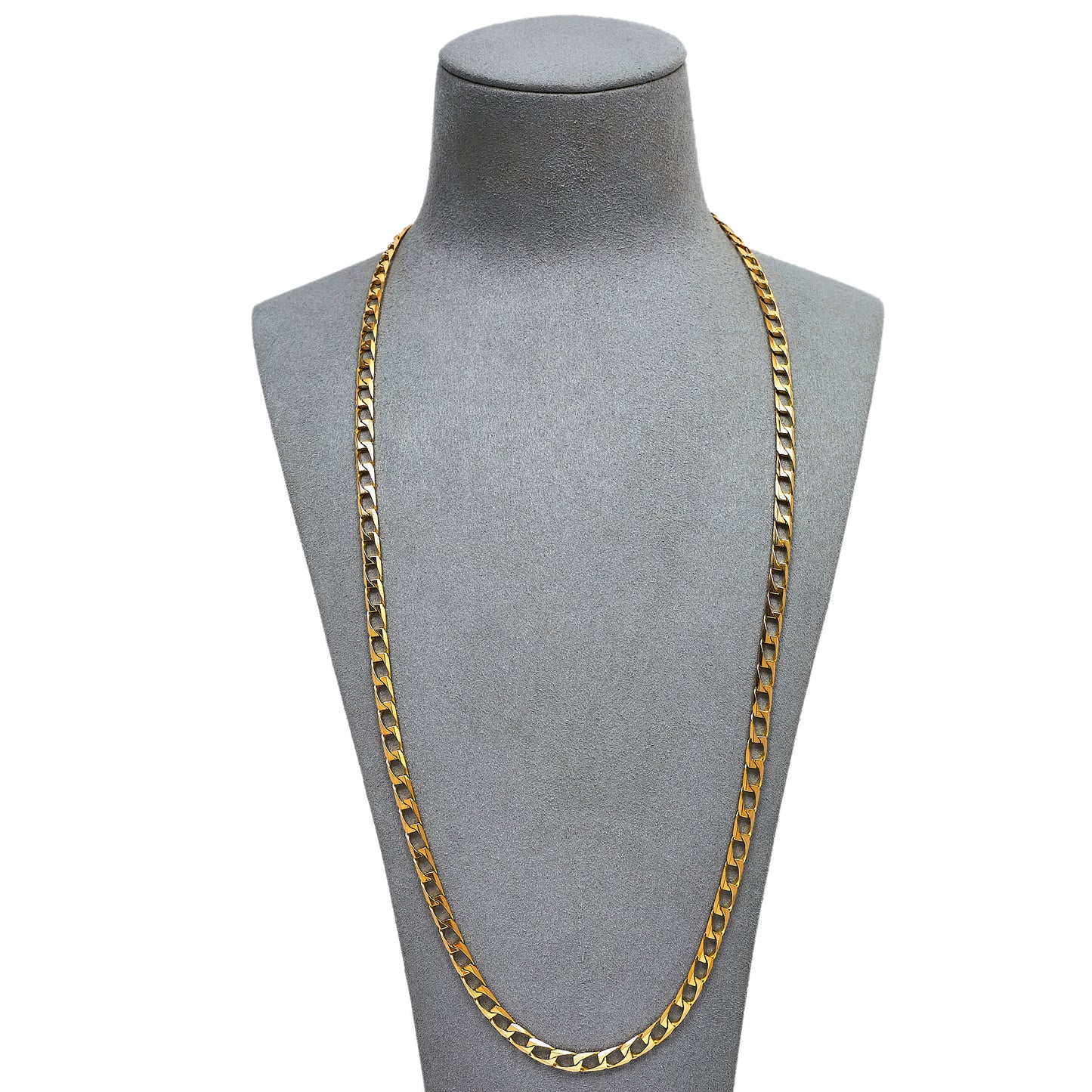 Pre-Owned 9ct Gold Curb Chain Necklace 26 Inch