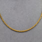 Pre-Owned 14ct Gold Square Byzantine Chain Necklace 16 Inch