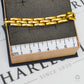 Pre-Owned 18ct Gold Brick Design Bracelet 7.5 Inch