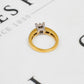 Pre-Owned 18ct Gold Princess Cut Diamond Ring Size M