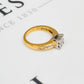 Pre-Owned 18ct Gold Princess Cut Diamond Ring Size M
