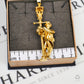 Pre-Owned 9ct Gold Top Hatted Man Under Lampost Pendant