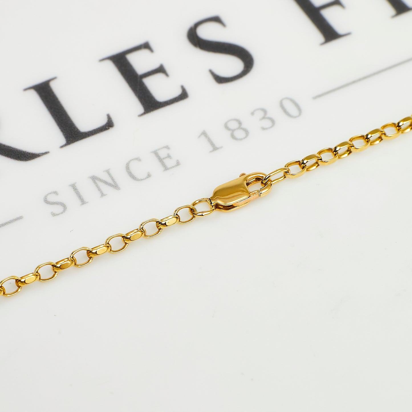 Pre-Owned 9ct Gold Belcher Chain Necklace 29 Inch