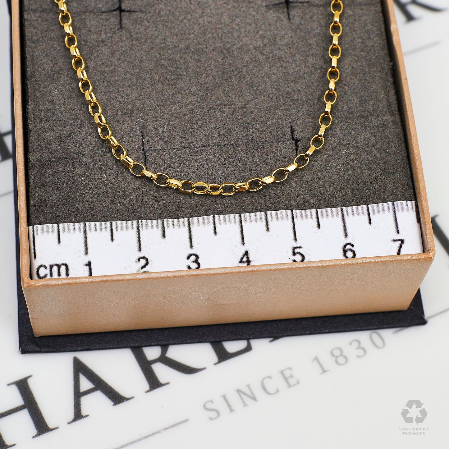 Pre-Owned 9ct Gold Belcher Chain Necklace 29 Inch