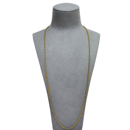 Pre-Owned 9ct Gold Belcher Chain Necklace 29 Inch