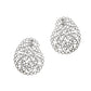 Pre-Owned 18ct White Gold Oversized Circle Design Earrings