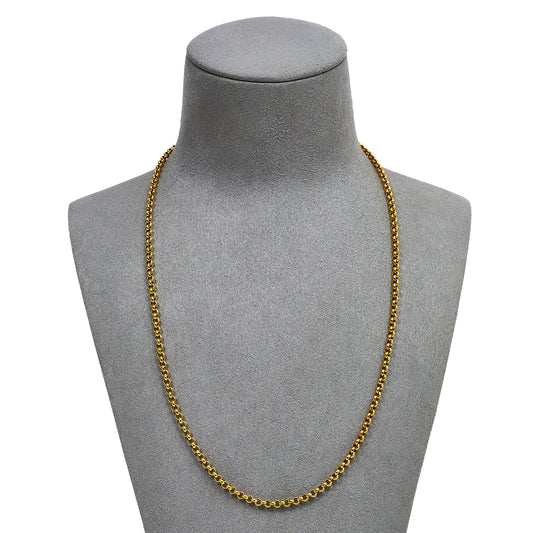 Pre-Owned 9ct Gold Belcher Chain Necklace 20 Inch