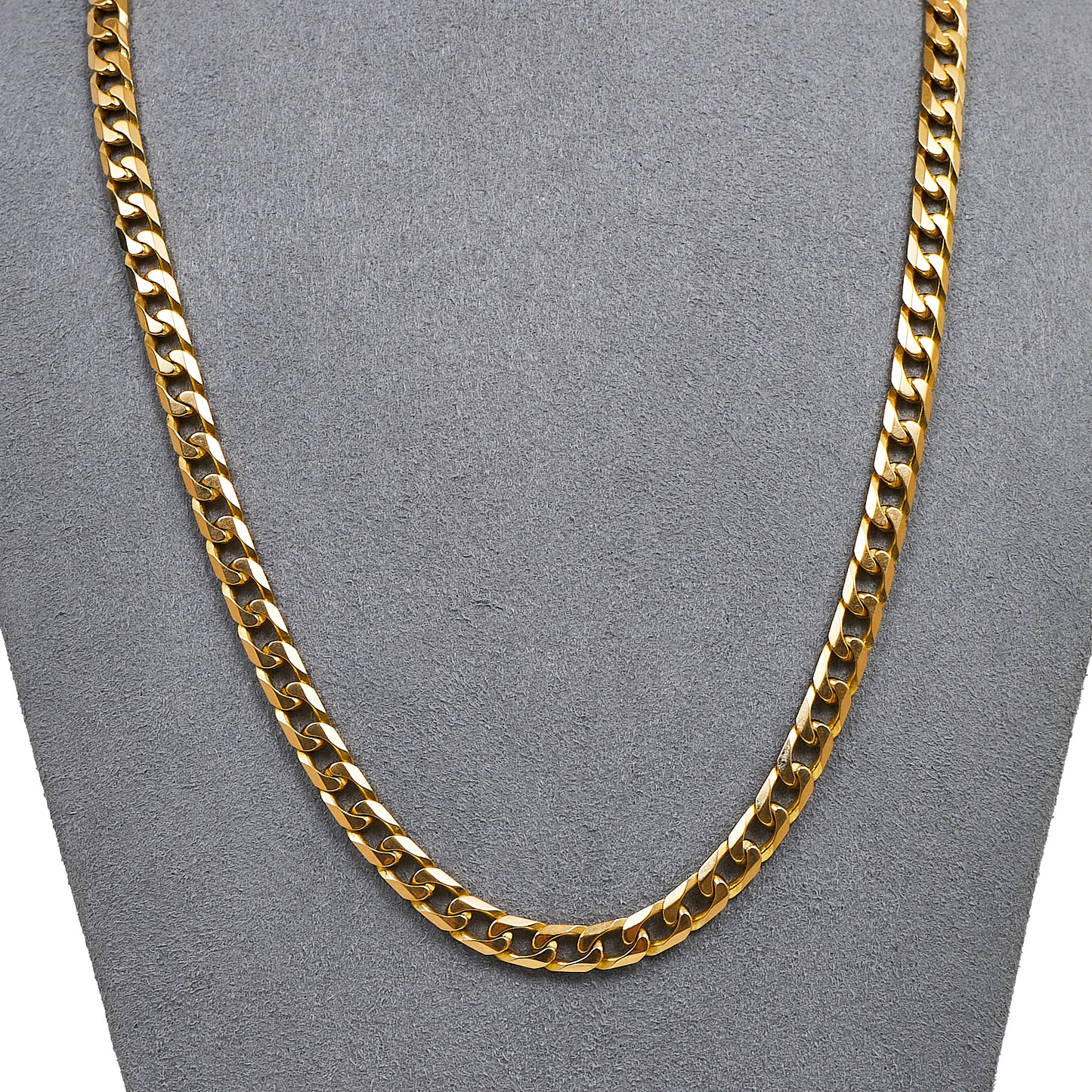 Pre-Owned 9ct Gold Curb Chain Necklace 20 Inch