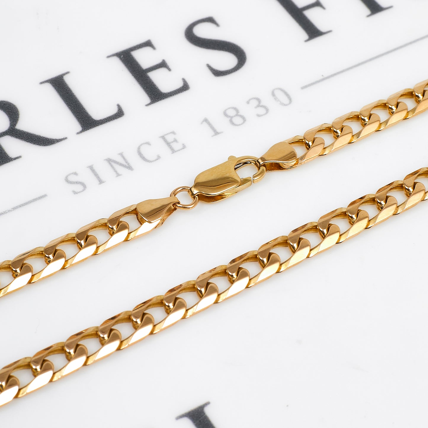 Pre-Owned 9ct Gold Curb Chain Necklace 20 Inch