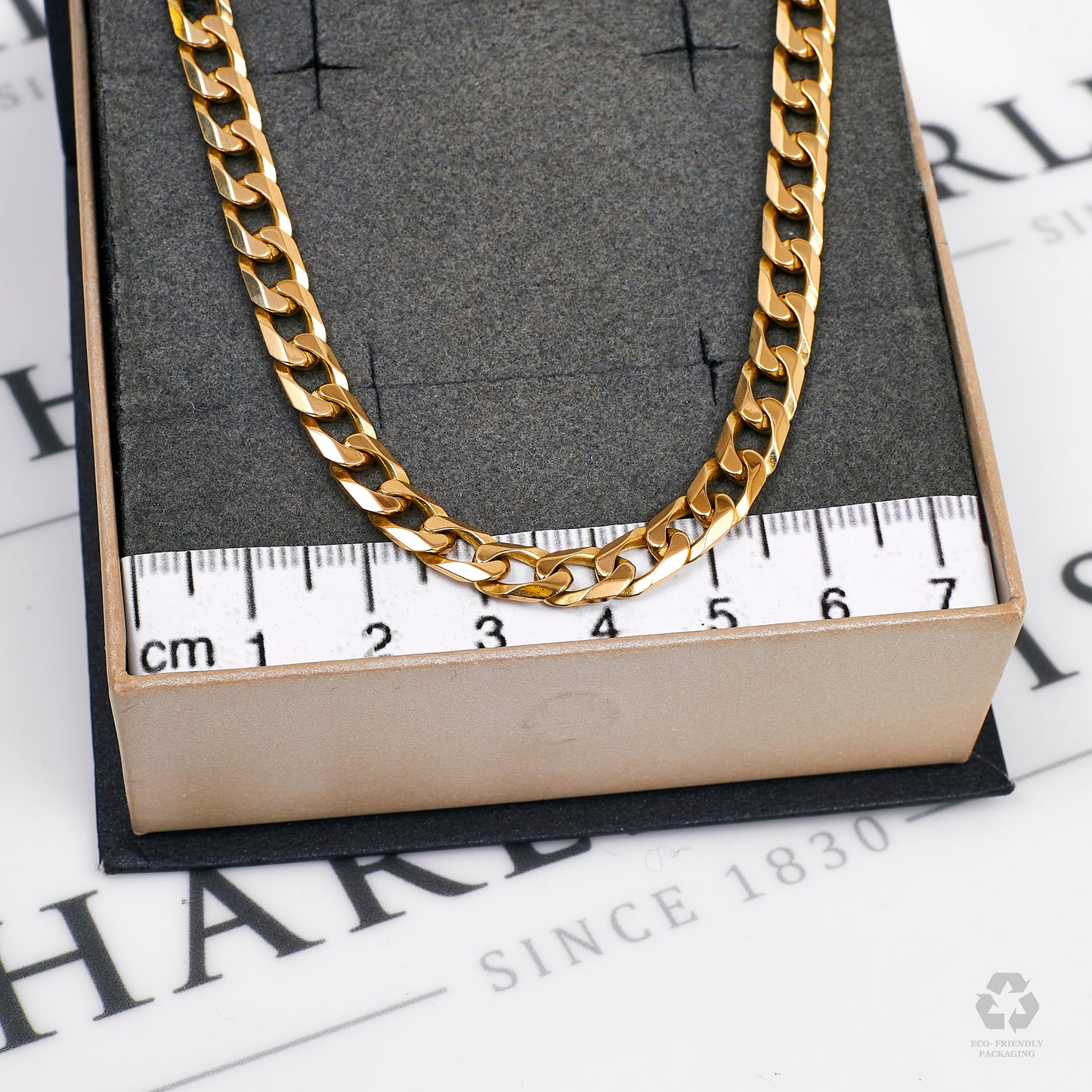 Pre-Owned 9ct Gold Curb Chain Necklace 20 Inch