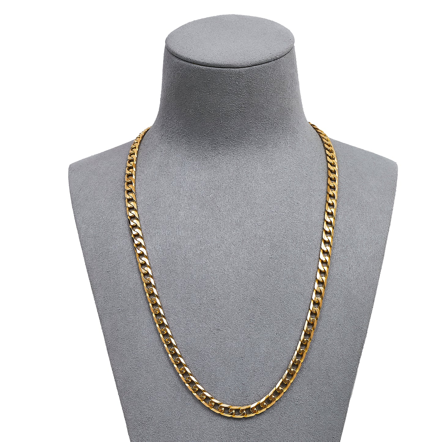 Pre-Owned 9ct Gold Curb Chain Necklace 20 Inch