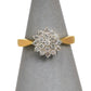 Pre-Owned 18ct Gold Diamond Cluster Ring Size M