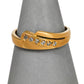 Pre-Owned 14ct Gold 6 CZ Dress Ring Size R.5