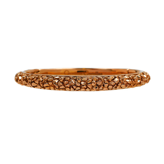 Pre-Owned 18ct Rose Gold Hinged Bangle
