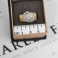 Pre-Owned 9ct Gold CZ Boxing Glove Ring Size Q.5