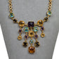 Pre-Owned 18ct Gold Multi Gemstone Collar Necklace 16 Inch