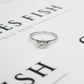 Pre-Owned 9ct White Gold Diamond Solitaire Ring Size T
