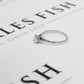 Pre-Owned 9ct White Gold Diamond Solitaire Ring Size T