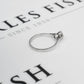 Pre-Owned 9ct White Gold Diamond Solitaire Ring Size T