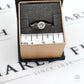 Pre-Owned 9ct White Gold Diamond Solitaire Ring Size T
